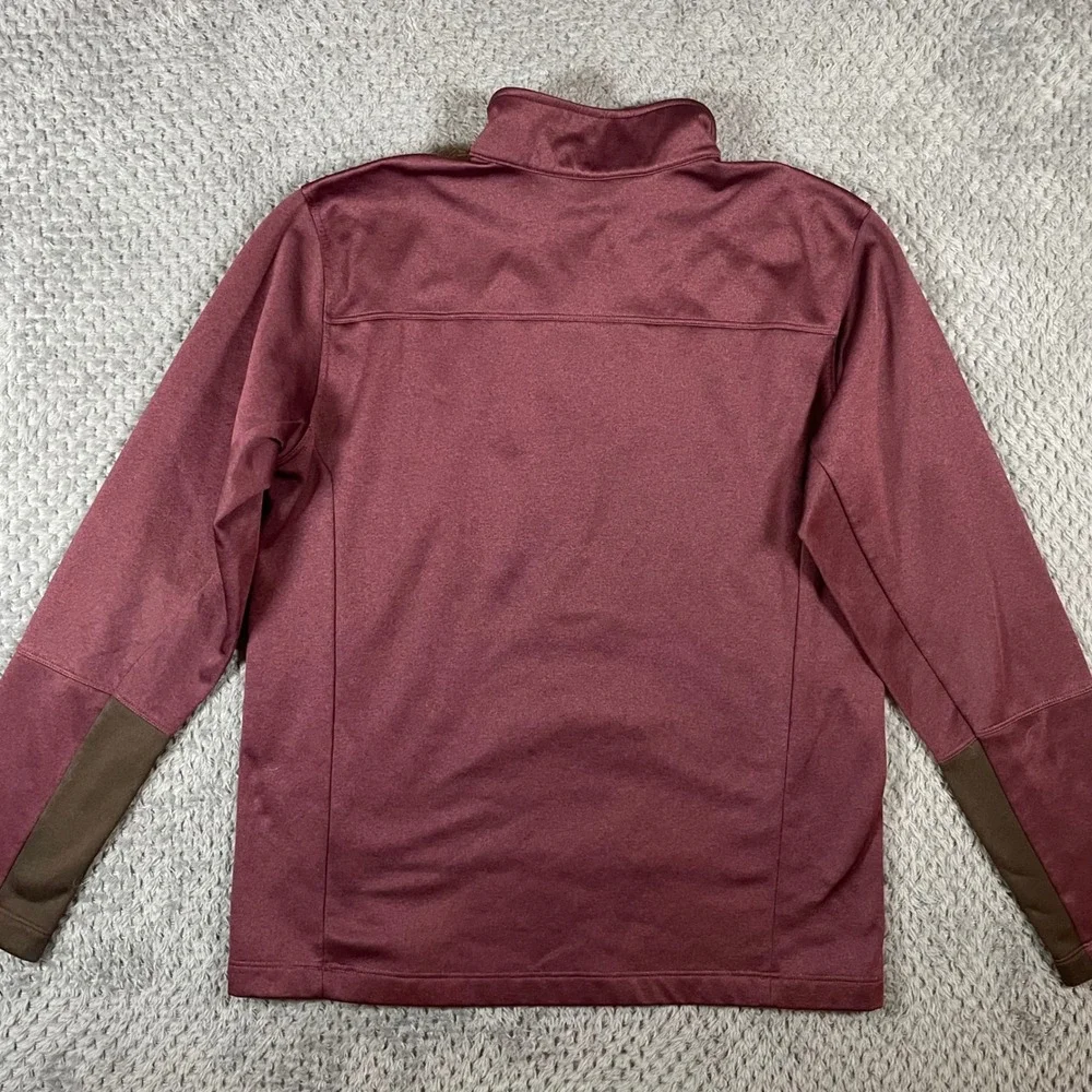 The North Face Men Medium Canyonlands 1/2 Zip Pullover Burgundy Outdoor Gorpcore